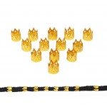 Inele din metal pentru codite afro RNG22BB Auriu, Set 10 bucati Inele din metal pentru codite afro RNG22BB Auriu, Set 10 bucati